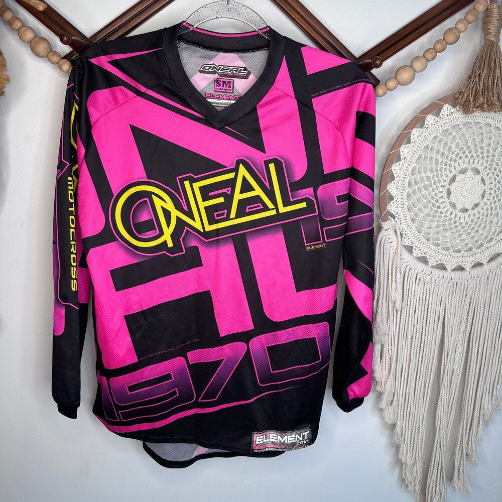 O'Neal Element Pink Black Motocross Jersey